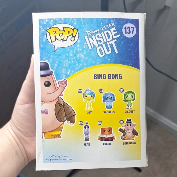 Funko Pop Inside Out Bing Bong Pink Vinyl Figure - Picture 4 of 6